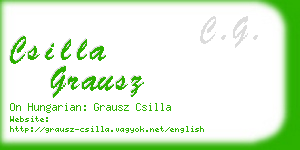 csilla grausz business card